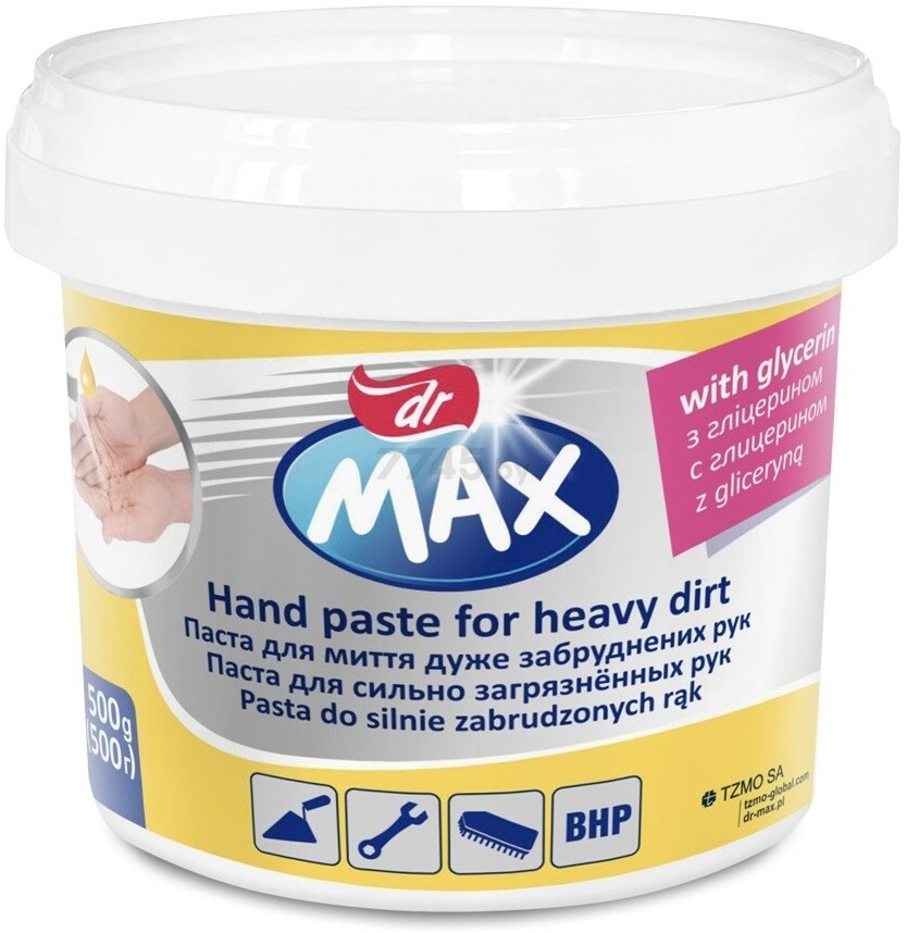 Паста для очистки рук DR. MAX New с глицерином 500 г (5900516292263)